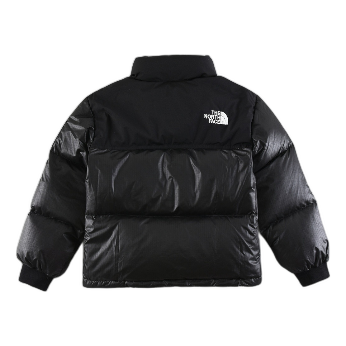 The North Face Nuptse Cropped Puffer Jacket – Black
