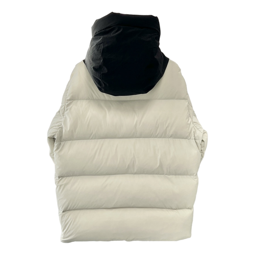 Moncler Contrast-Hood Colour-Block Puffer Jacket