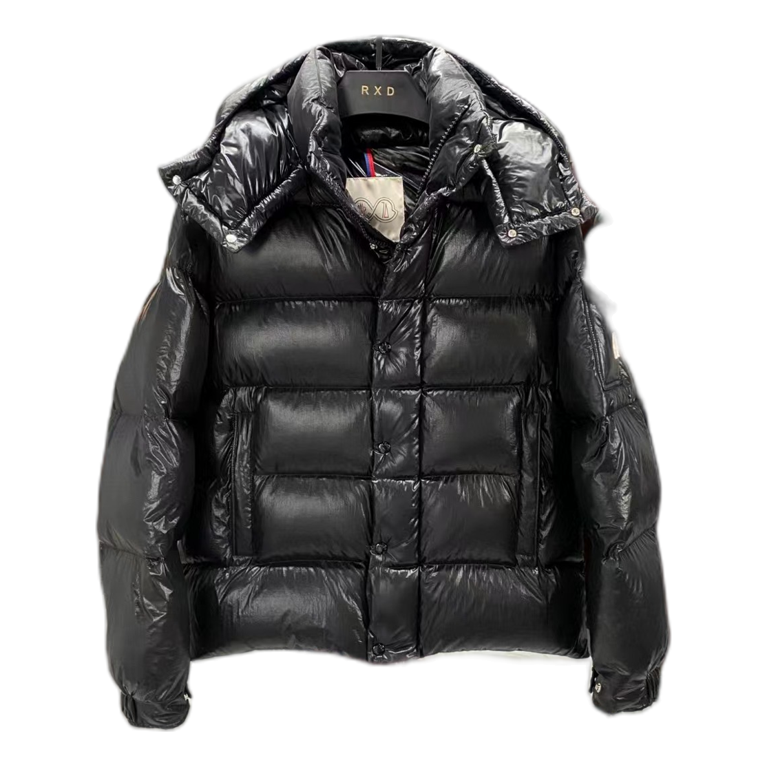 Moncler Maya 70th Anniversary Glossy Hooded Puffer Jacket