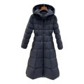 Moncler Drawstring-Hood Fitted Long Puffer Coat – Black