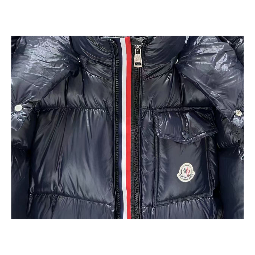 Moncler Montbeliard Hooded Puffer Jacket – Navy