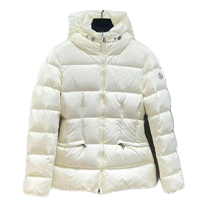 Moncler Drawstring-Hood Fitted Puffer Jacket