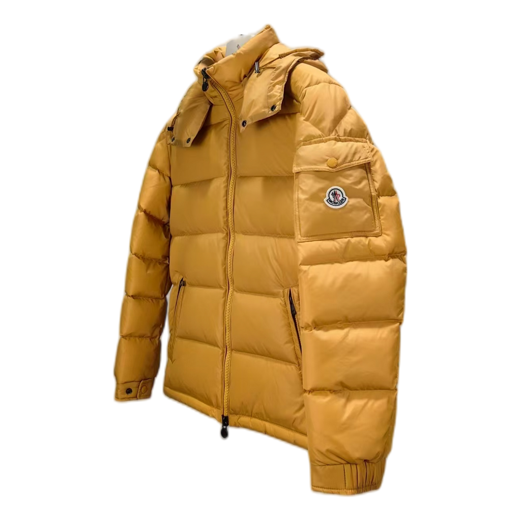 Moncler Maya Hooded Puffer Jacket – Yellow