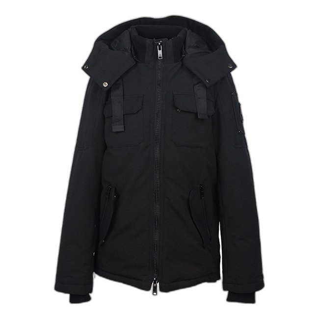 Moose Knuckles Contrast-Pocket Hooded Winter Parka