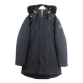 Moose Knuckles Stag Lake Gold-Trim Fur-Hood Parka – Black