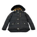 Moose Knuckles Gold 3Q Fur-Trim Puffer Jacket – Black