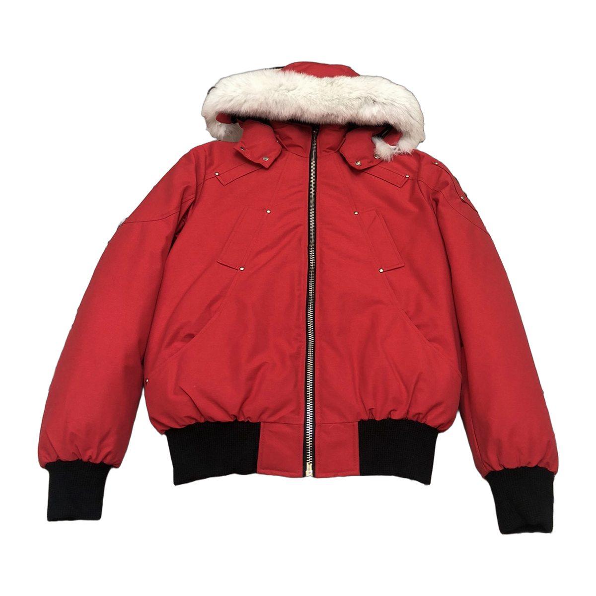Moose Knuckles Men's Original Ballistic Shearling-Trim Bomber Jacket