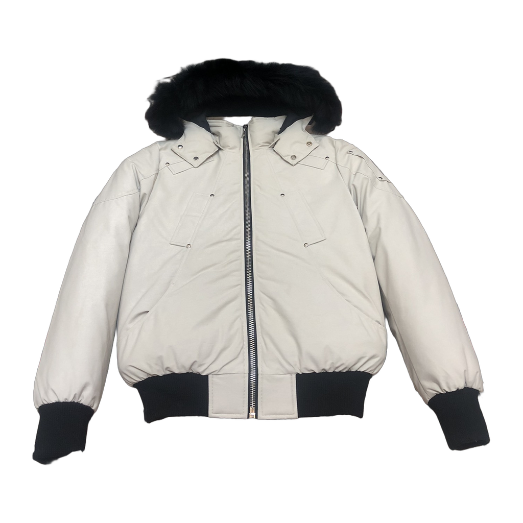 Moose Knuckles Men's Original Ballistic Shearling-Trim Bomber Jacket
