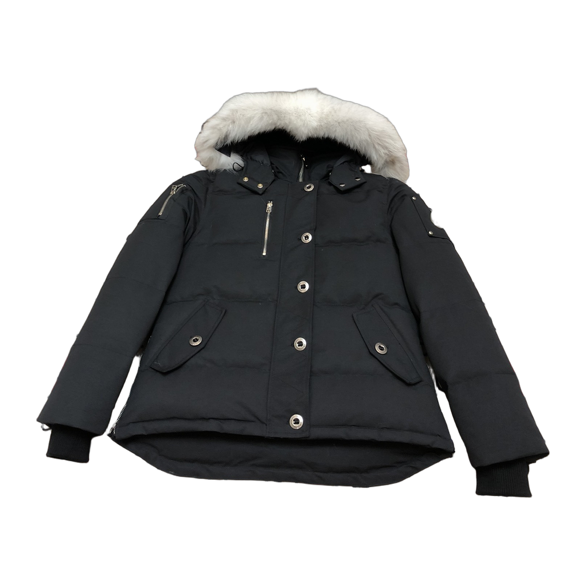 Moose Knuckles Women's Original Shearling-Trim 3Q Jacket – Navy