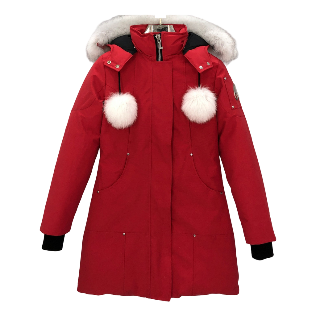 Moose Knuckles Stirling Parka – White Fur Trim
