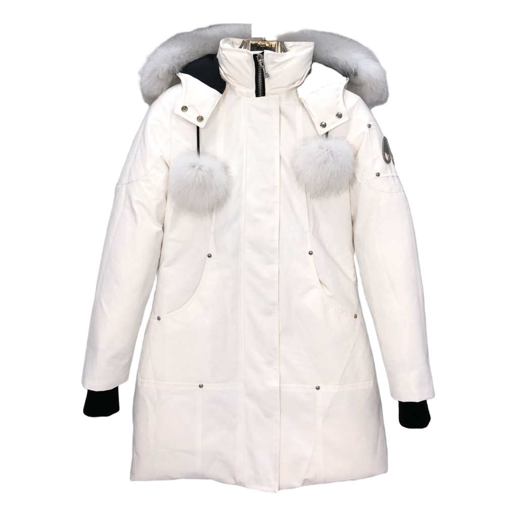 Moose Knuckles Stirling Parka – White Fur Trim