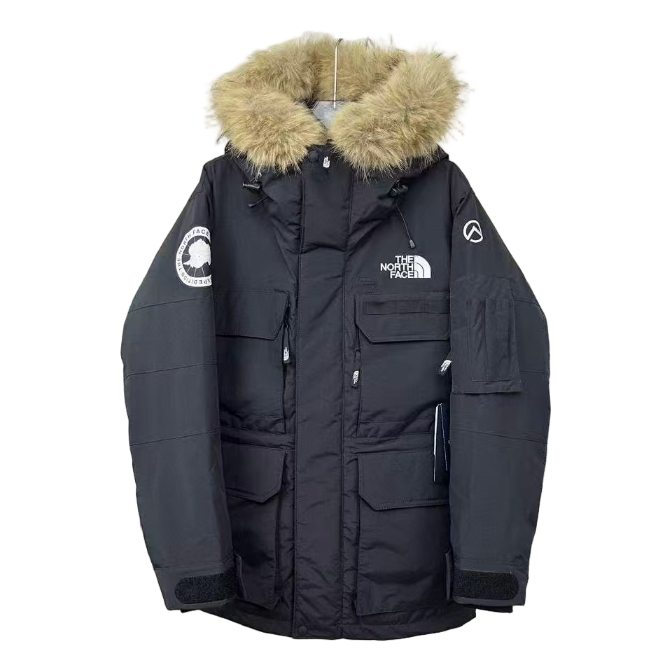 The North Face Four-Pocket Fur-Trim Hooded Parka – Graphite